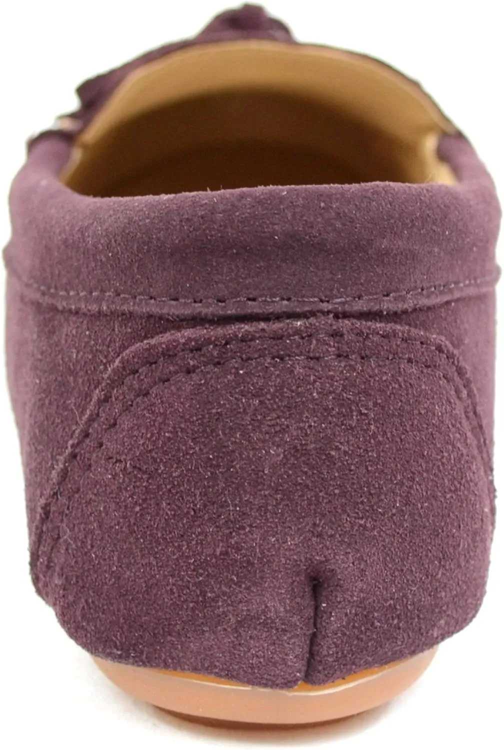 Bushga Ladies Luxury Suede Outdoor Moccasins/Loafers with Rubber Sole