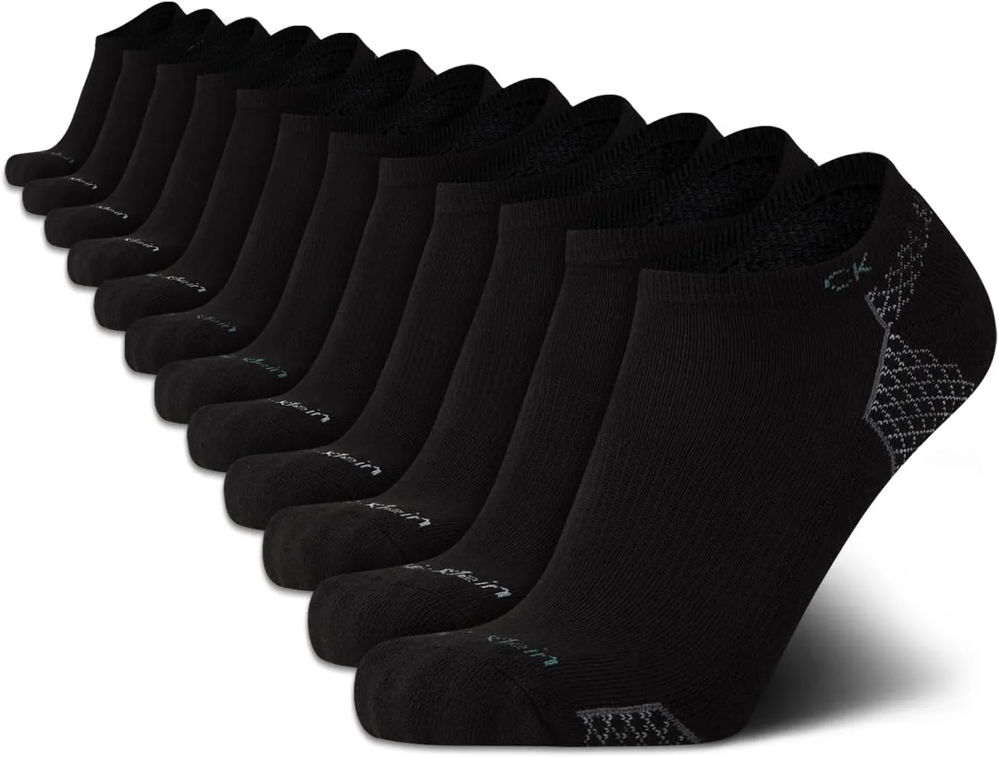 Calvin Klein Men's No Show Socks - 12 Pack Soft Cushioned Breathable Athletic Low Cut Ankle Socks for Men (Sizes: 7-12)