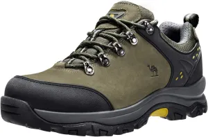 CAMEL CROWN Hiking Shoes Men Trekking Shoe Low Top Outdoor Walking Waterproof Leather Trail Sneakers