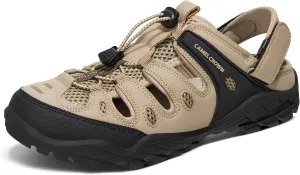 CAMELSPORTS Men's Hiking Sandals Outdoor Sport Closed Toe Walking Sandal Waterproof Non-Slip Summer Fisherman Beach Water Shoes
