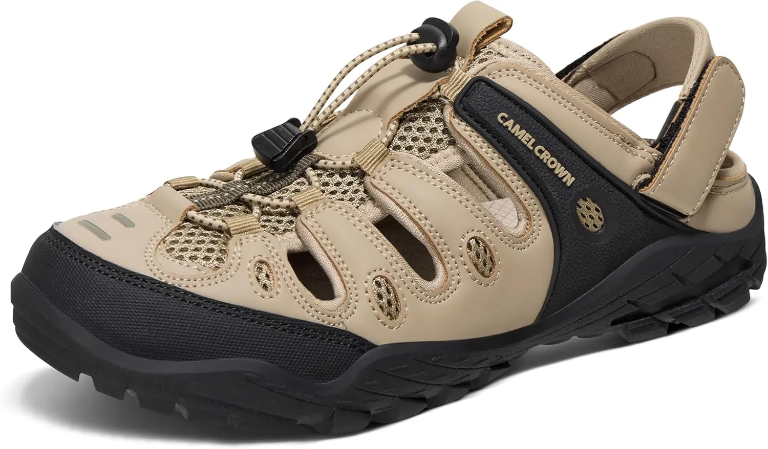 CAMELSPORTS Men's Hiking Sandals Outdoor Sport Closed Toe Walking Sandal Waterproof Non-Slip Summer Fisherman Beach Water Shoes