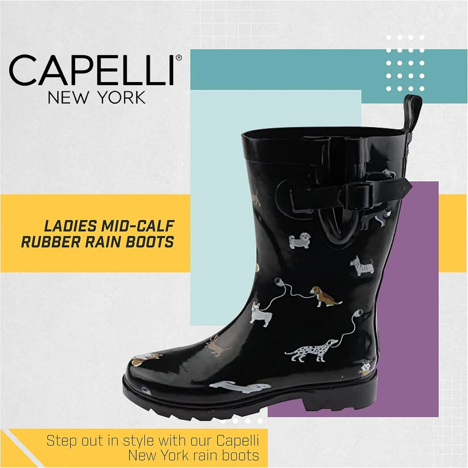 Capelli New York Ladies Tall Rain Boots