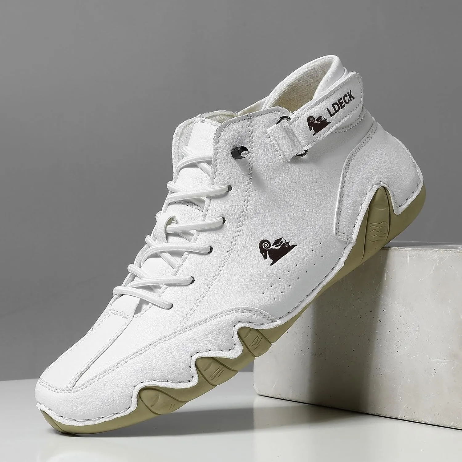 Casual Walking Shoes Boots Spring/Summer Border Popular High Top Men's Shoes Men's Casual Short Boots