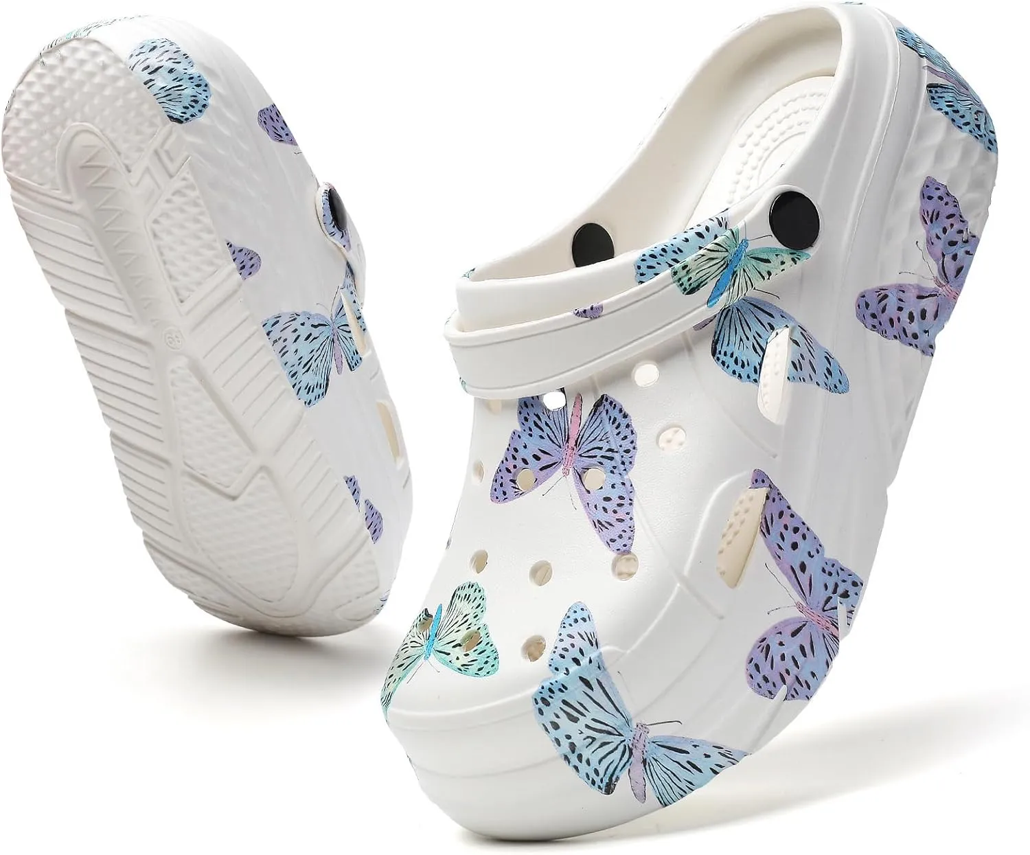 CERYTHRINA Gardener Platform Clogs Slippers Hight Heels Mules Clog Slip on Wedge Sandals