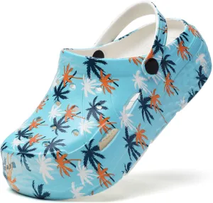 CERYTHRINA Gardener Platform Clogs Slippers Hight Heels Mules Clog Slip on Wedge Sandals