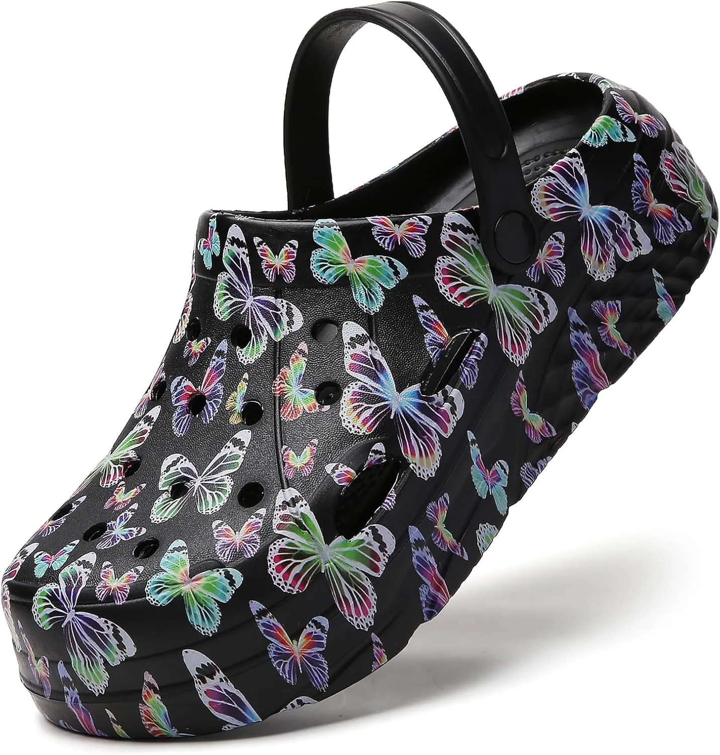 CERYTHRINA Gardener Platform Clogs Slippers Hight Heels Mules Clog Slip on Wedge Sandals