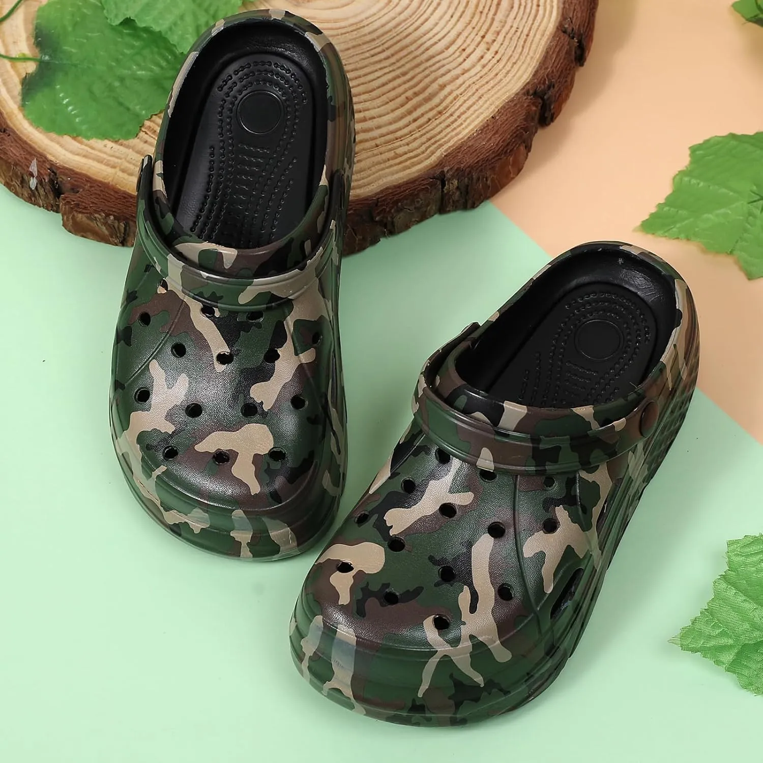 CERYTHRINA Gardener Platform Clogs Slippers Hight Heels Mules Clog Slip on Wedge Sandals