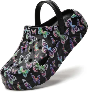 CERYTHRINA Gardener Platform Clogs Slippers Hight Heels Mules Clog Slip on Wedge Sandals