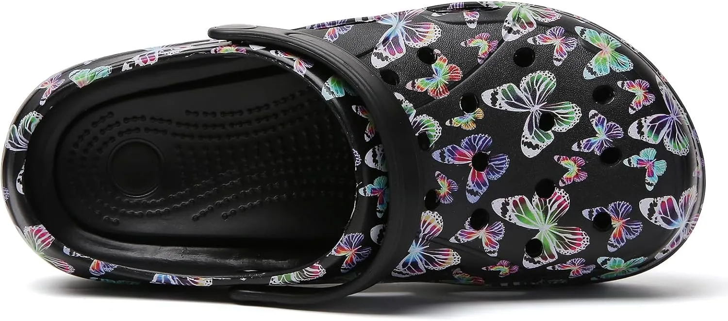CERYTHRINA Gardener Platform Clogs Slippers Hight Heels Mules Clog Slip on Wedge Sandals