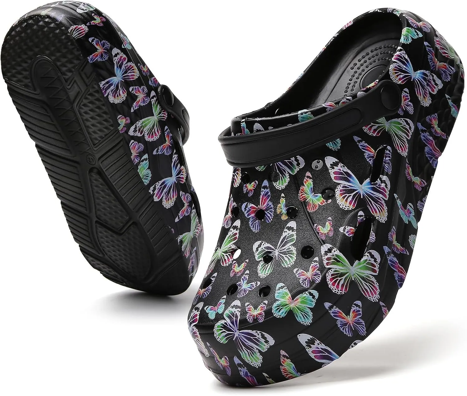 CERYTHRINA Gardener Platform Clogs Slippers Hight Heels Mules Clog Slip on Wedge Sandals
