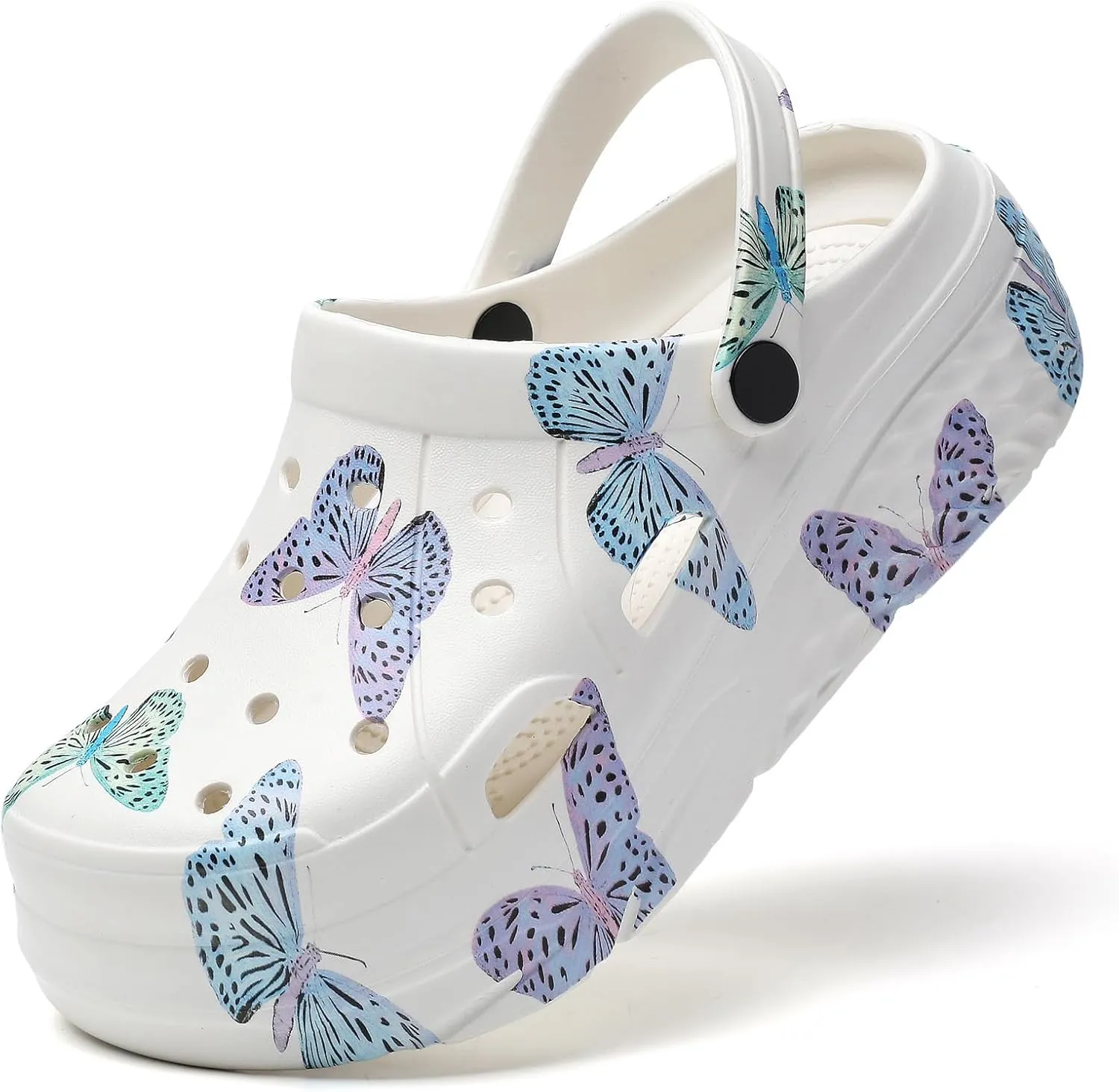 CERYTHRINA Gardener Platform Clogs Slippers Hight Heels Mules Clog Slip on Wedge Sandals
