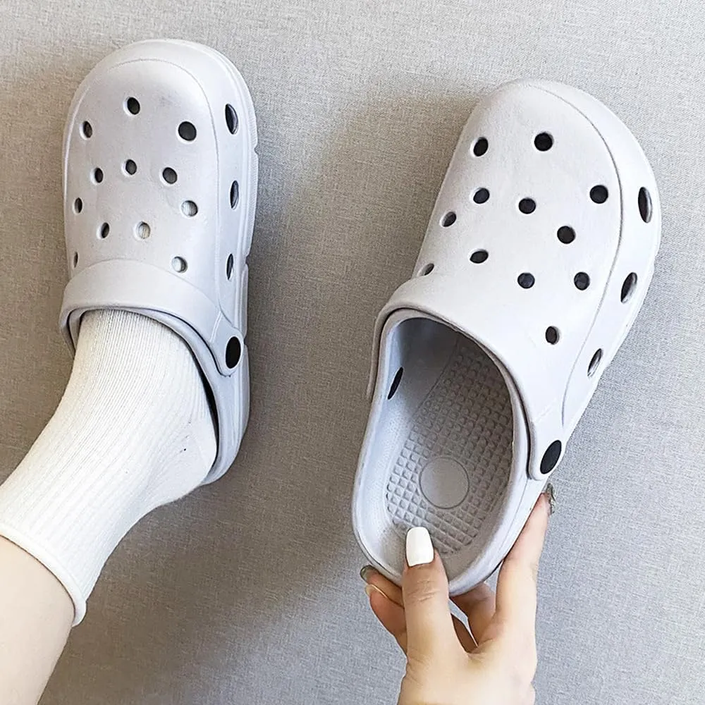 Classic Garden Clogs for Women and Men, Slip On Mules Sandals Lightweight Slippers Outside Home Casual Wear Non-Slip Slip Resistant Slides Work Shoes