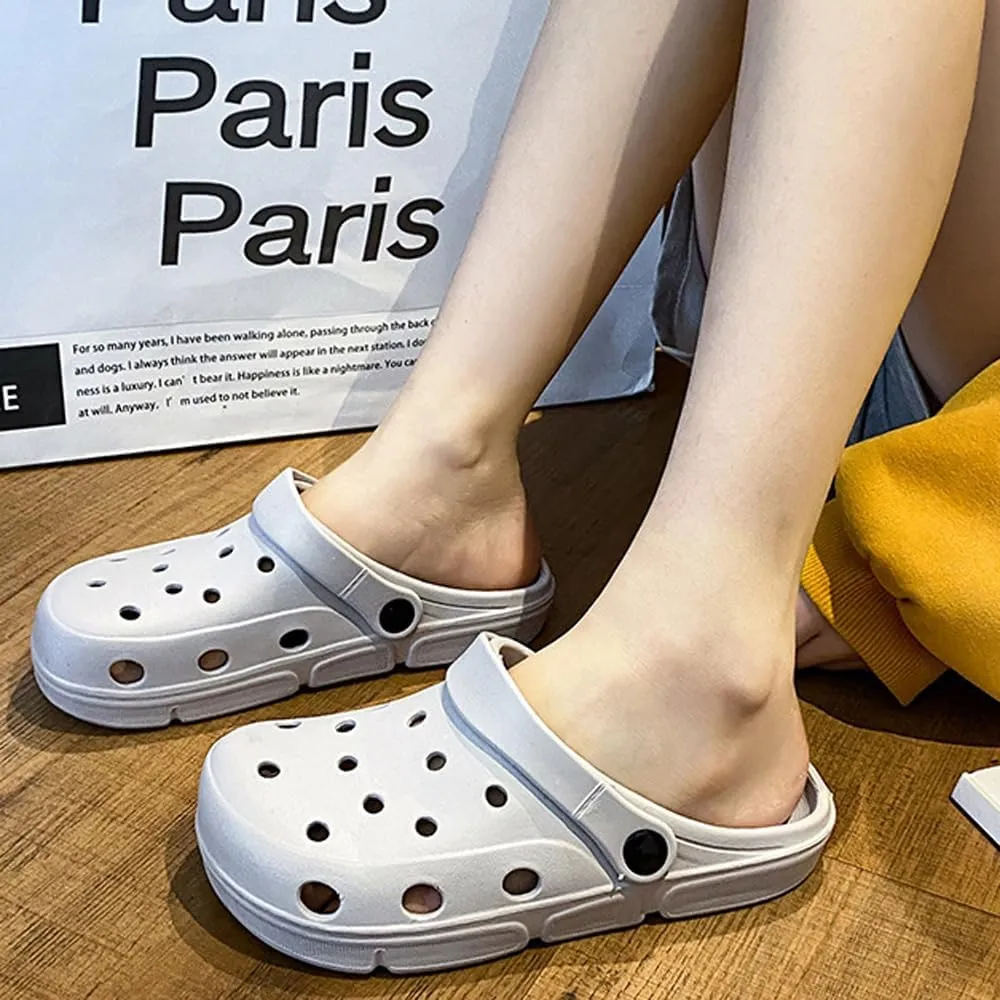 Classic Garden Clogs for Women and Men, Slip On Mules Sandals Lightweight Slippers Outside Home Casual Wear Non-Slip Slip Resistant Slides Work Shoes