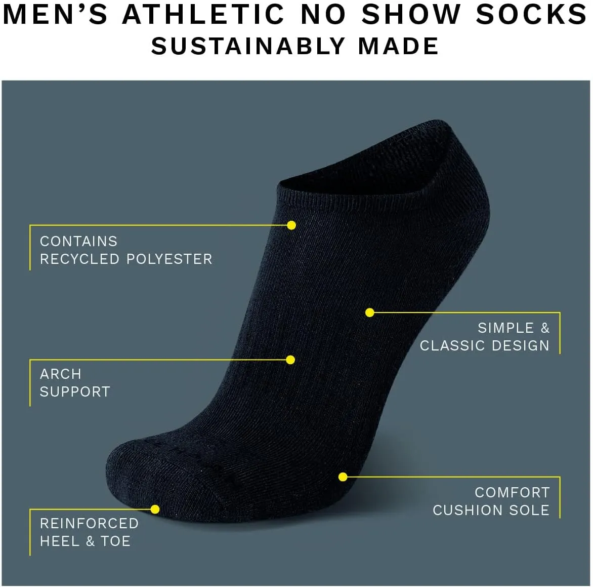 Cole Haan Men's Performance No Show Athletic Socks (6 Pairs)