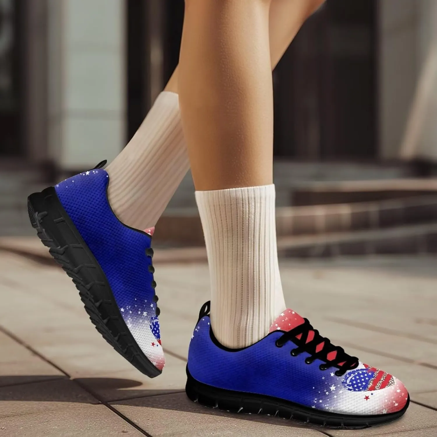 Coloranimal Gym Sports Athletic Trail Sneakers Comfort Go Easy Walking Lace-up Footwear…