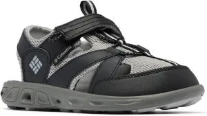 Columbia Youth Techsun Wave Sandal, Black/Steam, 4