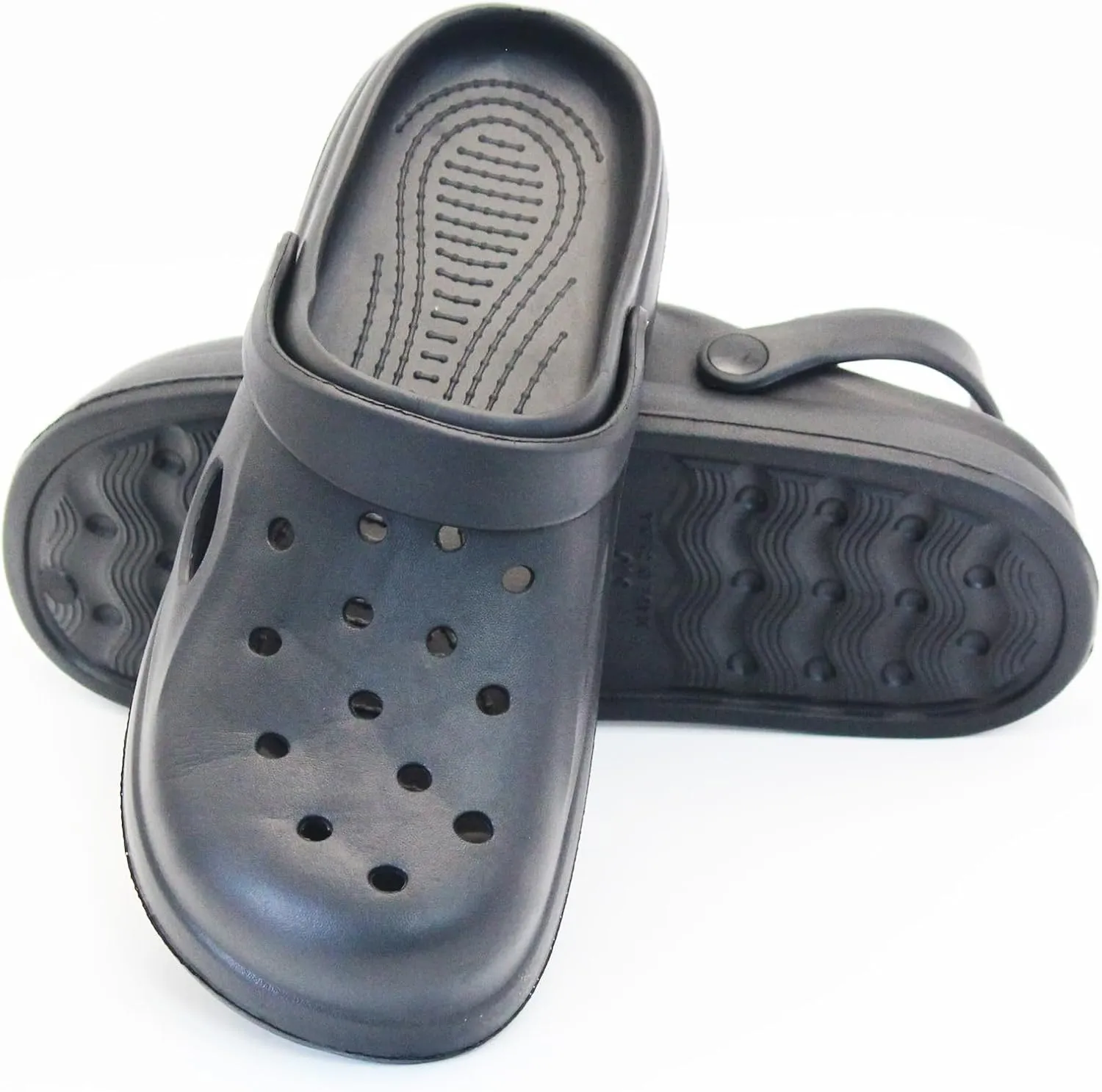 Comfy Garden Clogs for Women and Men, Slip On Mules Sandals Lightweight Slippers Outside Home Casual Wear Non-Slip Air Cushion Thick Bottom Slides Shoes