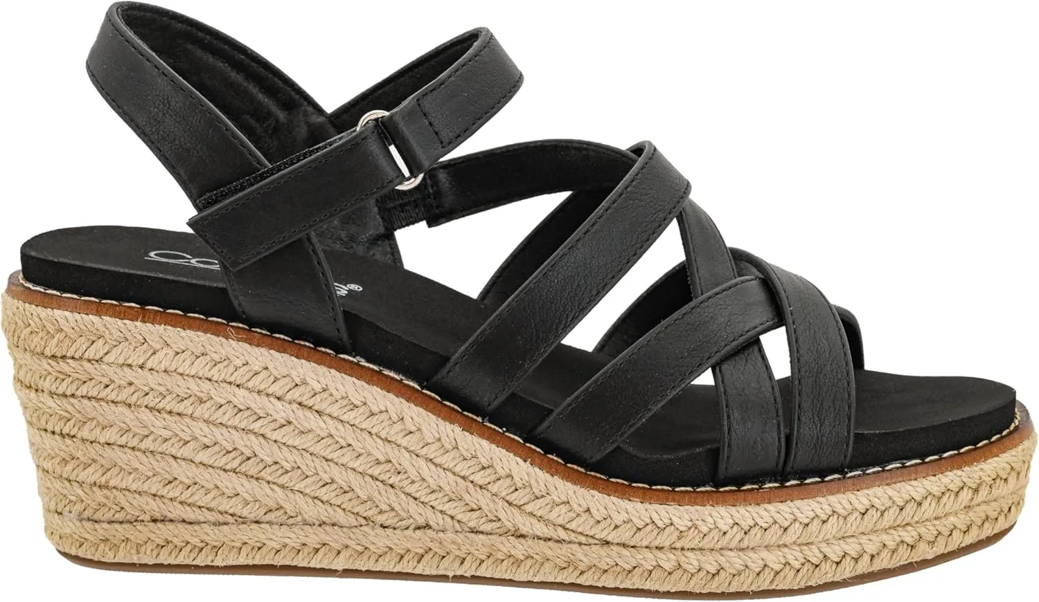 Corkys Footwear Women's All Nighter 3-Inch Wedge - Features A Jute-wrapped Heel, An Elegant Strappy Upper, And Memory Foam EVA Insoles For All Day Comfort