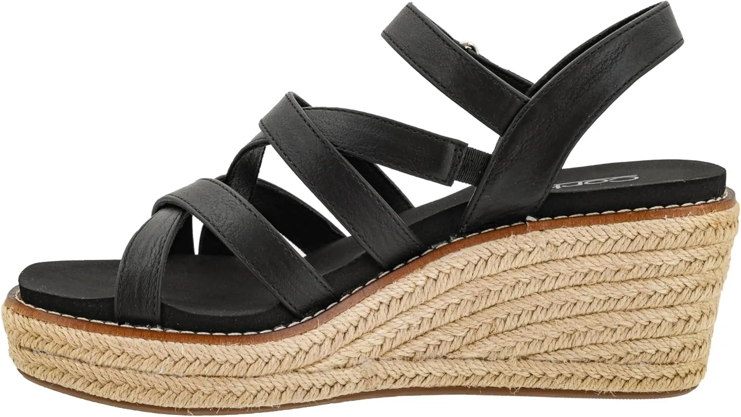 Corkys Footwear Women's All Nighter 3-Inch Wedge - Features A Jute-wrapped Heel, An Elegant Strappy Upper, And Memory Foam EVA Insoles For All Day Comfort