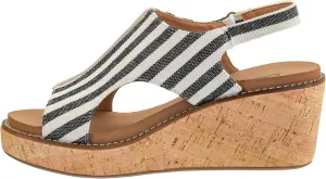 Corkys Footwear Womens Carley Wedges, Featuring Corkys EVA Foam Cushioned Insoles, A 2.5 Inch Heel, Lightweight For All Day Wear, And Hook And Loop Closure