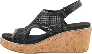 Corkys Footwear Womens Carley Wedges, Featuring Corkys EVA Foam Cushioned Insoles, A 2.5 Inch Heel, Lightweight For All Day Wear, And Hook And Loop Closure
