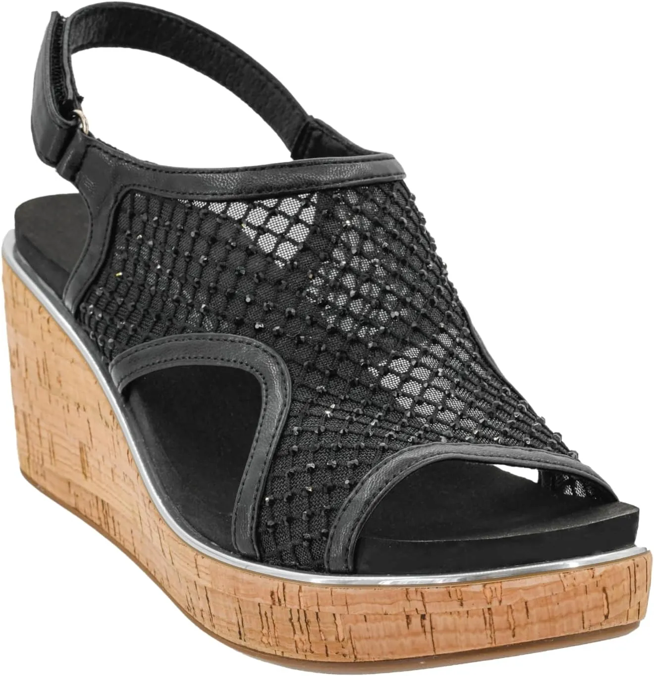 Corkys Footwear Womens Carley Wedges, Featuring Corkys EVA Foam Cushioned Insoles, A 2.5 Inch Heel, Lightweight For All Day Wear, And Hook And Loop Closure