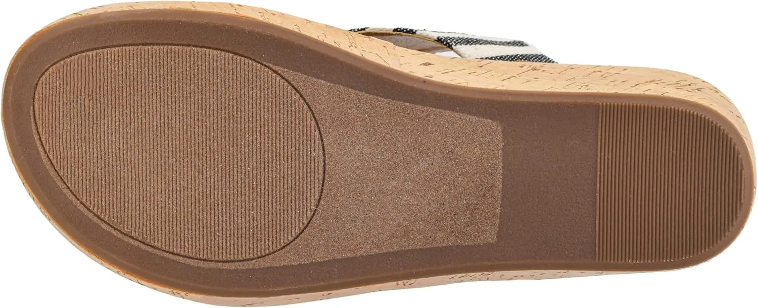 Corkys Footwear Womens Carley Wedges, Featuring Corkys EVA Foam Cushioned Insoles, A 2.5 Inch Heel, Lightweight For All Day Wear, And Hook And Loop Closure