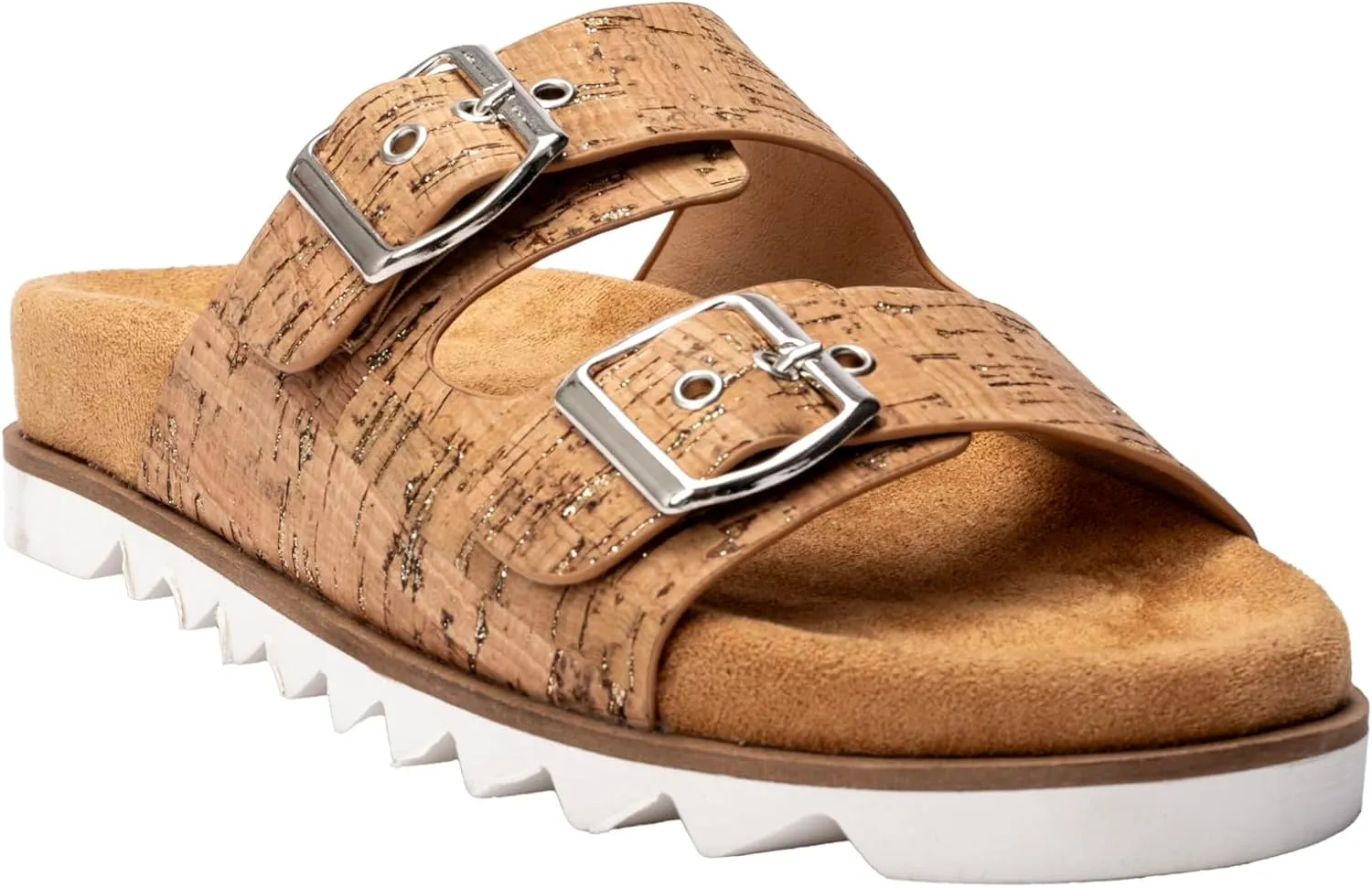 Corkys Footwear Women's Dash Sandals - Featuring Two Straps With Adjustable Buckles, A Soft Lined and Cushioned Insole, and All Day Wear - Chic and Trendy