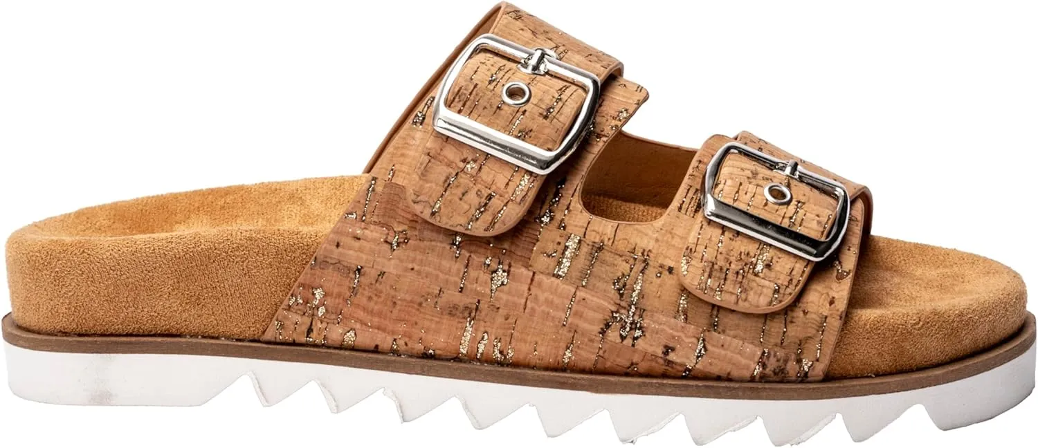 Corkys Footwear Women's Dash Sandals - Featuring Two Straps With Adjustable Buckles, A Soft Lined and Cushioned Insole, and All Day Wear - Chic and Trendy