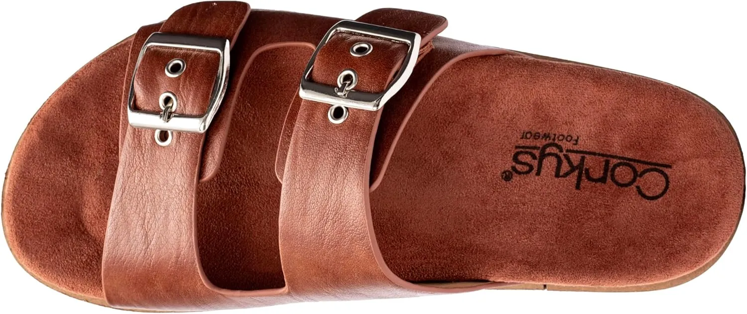 Corkys Footwear Women's Dash Sandals - Featuring Two Straps With Adjustable Buckles, A Soft Lined and Cushioned Insole, and All Day Wear - Chic and Trendy