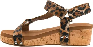 Corkys Footwear Women's Dont Tempt Me Strappy 2-Inch Wedge - Featuring Adjustable Comfort Straps, Soft Plush Cushioned Soles for Blissful Steps and All Day Wear