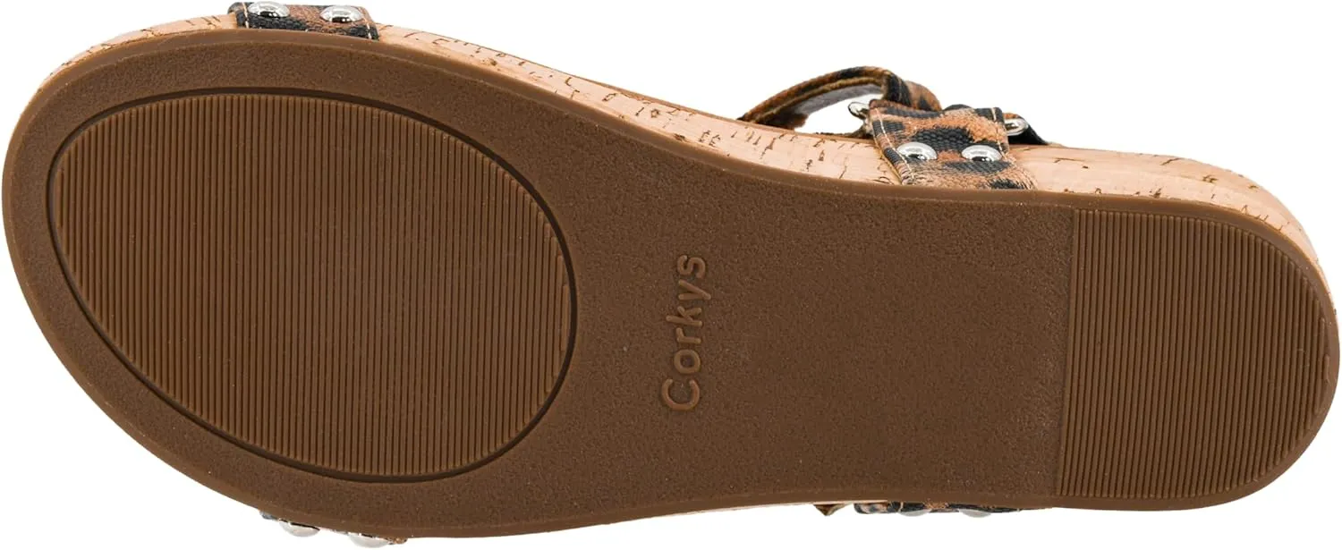 Corkys Footwear Women's Dont Tempt Me Strappy 2-Inch Wedge - Featuring Adjustable Comfort Straps, Soft Plush Cushioned Soles for Blissful Steps and All Day Wear