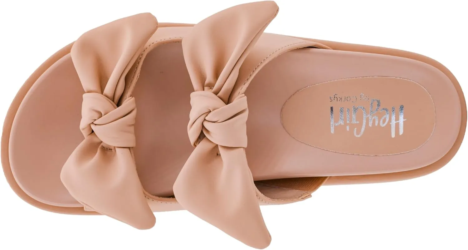 Corkys Footwear Women's Lil Bit Knotty 1.5-Inch Platform Sandal - Featuring Two Straps Adorned With Bows And A Lightly Cushioned Insole For All Day Wear