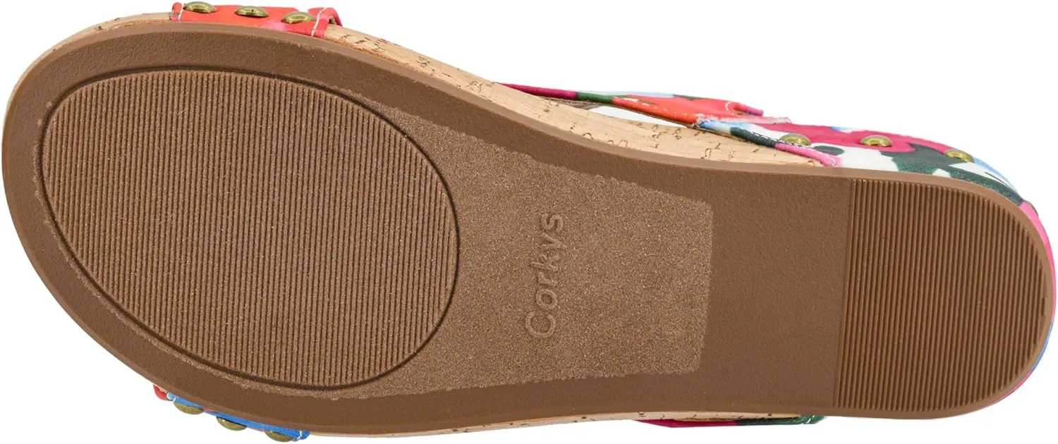 Corkys Footwear Women's Volta II Wedge Sandal - 2 Inch Cushioned Wedge, Hook & Loop Closure for Comfort & Style, Perfect for Casual & Dressy Outfits, All Day Wear