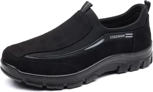 COSIDRAM Mens Casual Shoes Slip on Loafers Comfortable Non Slip Suede Driving Walking Shoes for Men