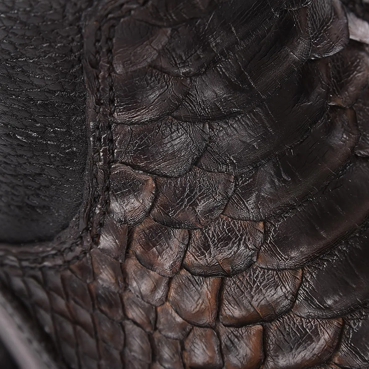 Cuadra Men's Boot in Genuine Python Leather Brown2T50PH