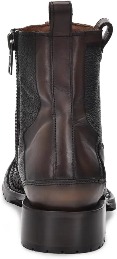 Cuadra Men's Boot in Genuine Python Leather Brown2T50PH