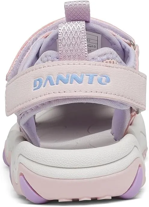 Dannto Boy's Girl's Sport Sandals Summer Closed Toe Outdoor Water Athletic Sandals (Little Kid/Big Kid)