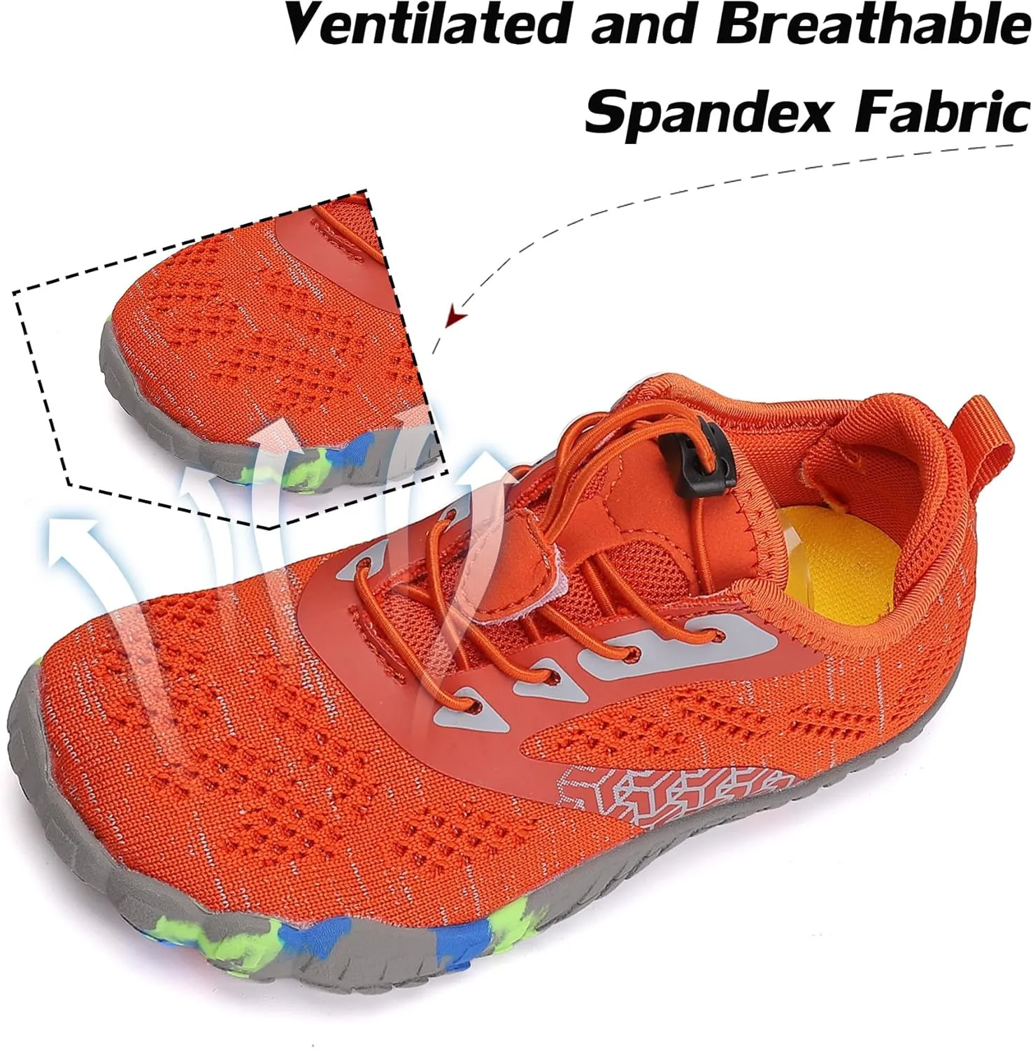 DimaiGlobal Kids Barefoot Shoes Boys Trail Running Shoes Girls Running Shoes Sneakers Athletic Tennis Shoes Toddler Little Kid Big Kid