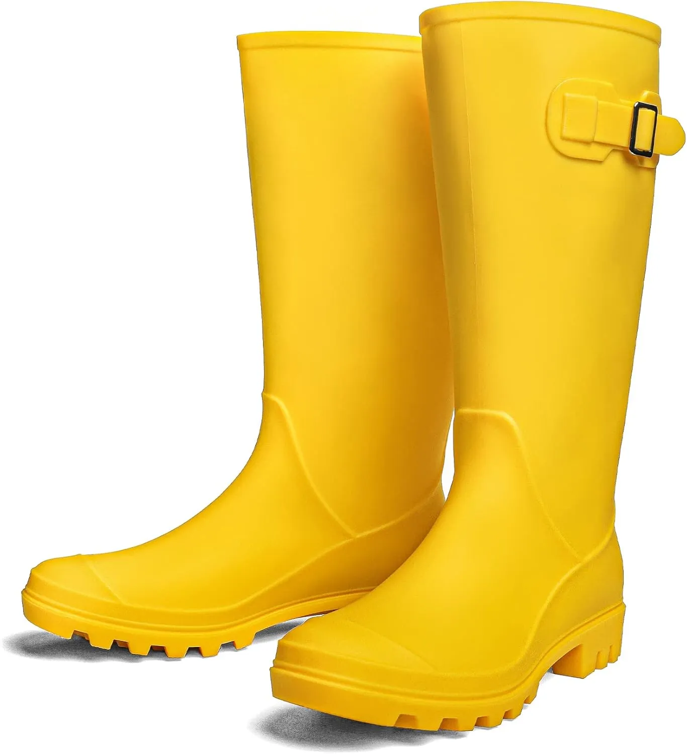 DKSUKO Women's Tall Rain Boots Garden Boots Waterproof Wellington Rubber Boots
