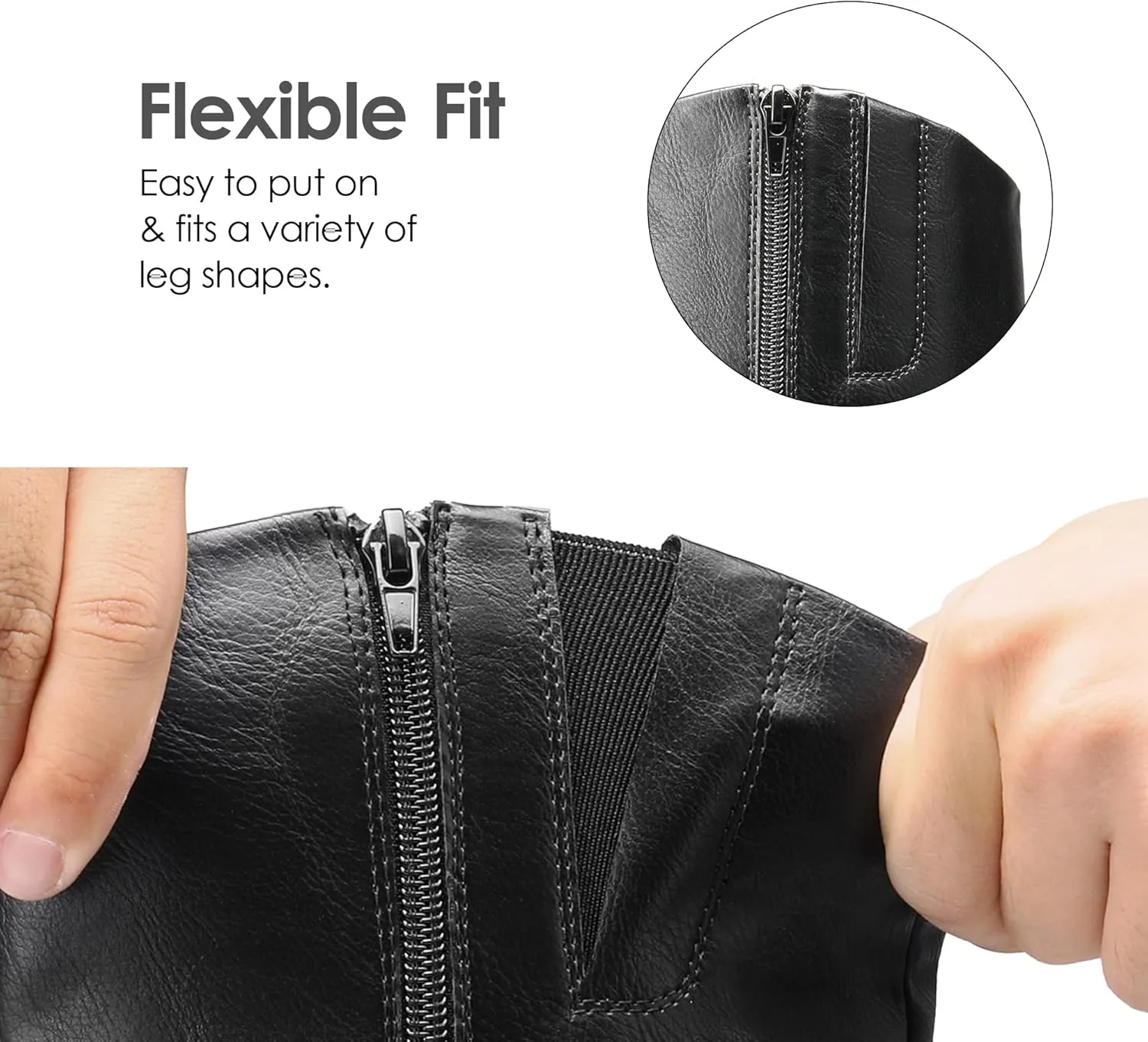 DREAM PAIRS Boots For Women Knee High, Comfortable Pull On Side Zipper Buckle Riding Boots