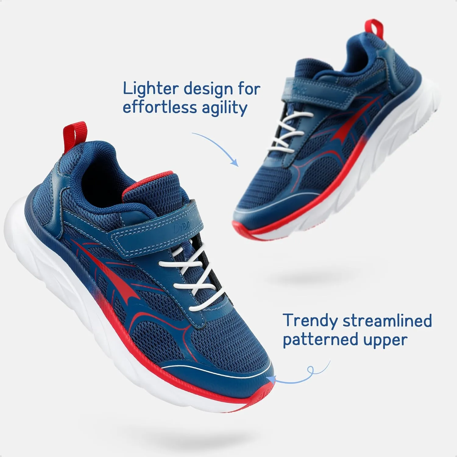 DREAM PAIRS Boys Girls Sneakers Kids Tennis Running Shoes EZ-ONs EZ-Plays Athletic Sport Gym Lightweight Breathable Shoes