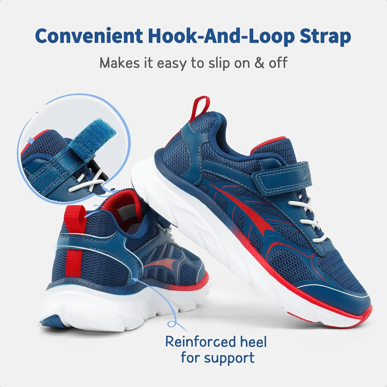DREAM PAIRS Boys Girls Sneakers Kids Tennis Running Shoes EZ-ONs EZ-Plays Athletic Sport Gym Lightweight Breathable Shoes