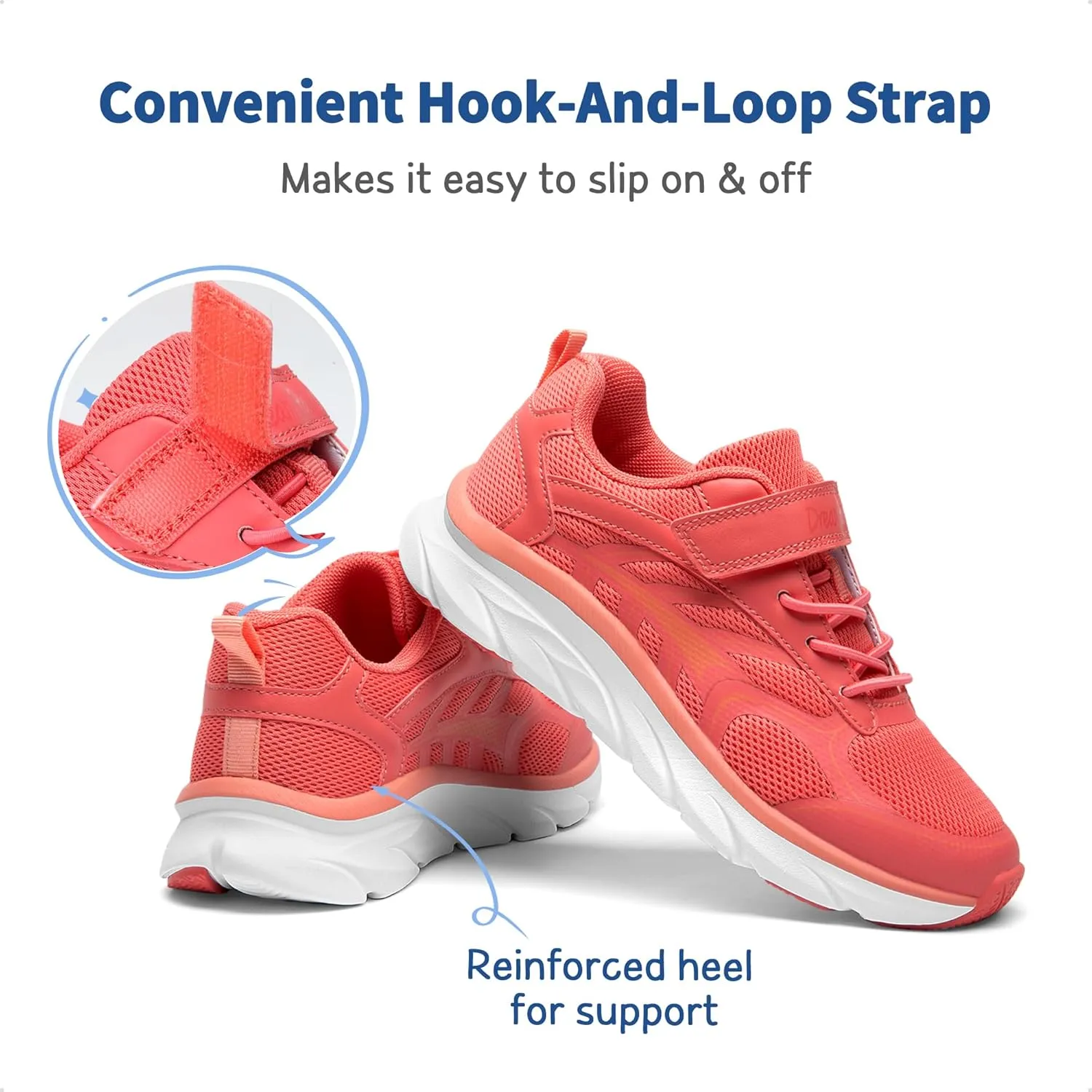DREAM PAIRS Boys Girls Sneakers Kids Tennis Running Shoes EZ-ONs EZ-Plays Athletic Sport Gym Lightweight Breathable Shoes