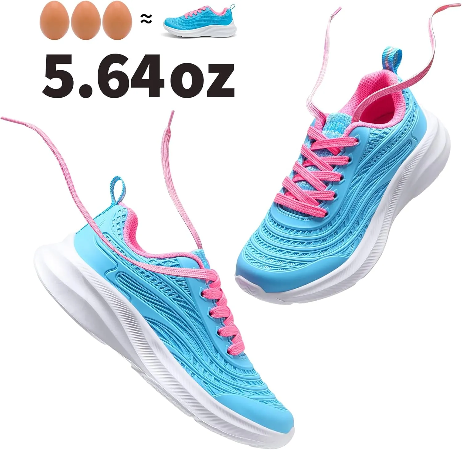 DREAM PAIRS Girls Boys Shoes Kids Tennis Sparkle Glitter Lace up Athletic Running Sneakers