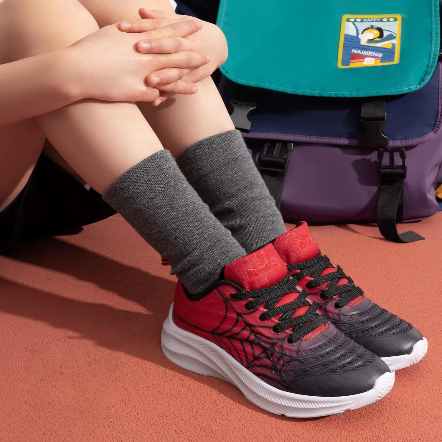 DREAM PAIRS Girls Boys Shoes Kids Tennis Sparkle Glitter Lace up Athletic Running Sneakers