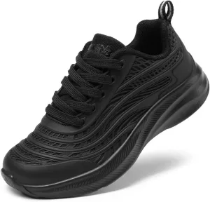 DREAM PAIRS Girls Boys Shoes Kids Tennis Sparkle Glitter Lace up Athletic Running Sneakers