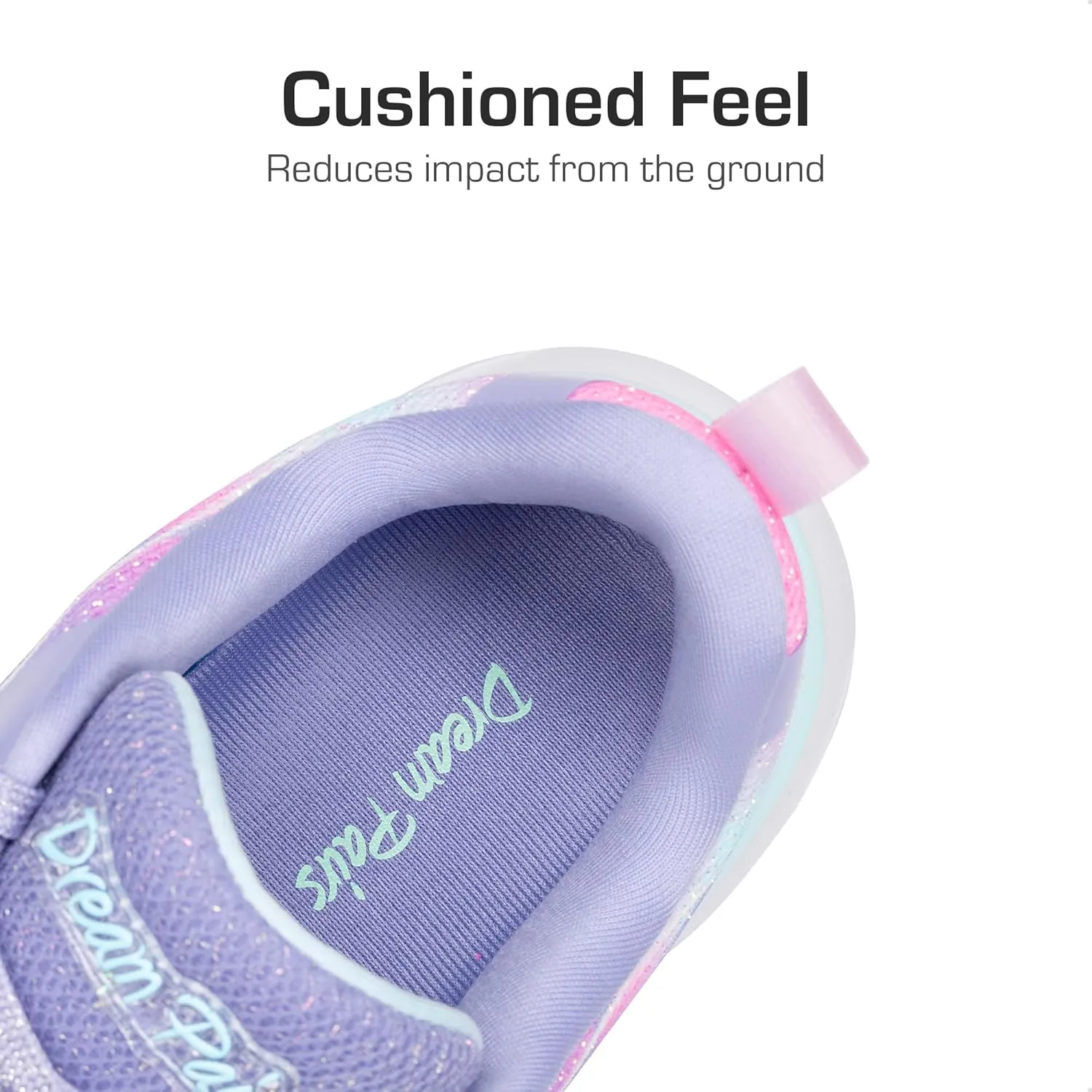 DREAM PAIRS Girls Shoes Sneakers Kids Tennis Shoes Lightweight Lace Up Running Casual Walking Shoes