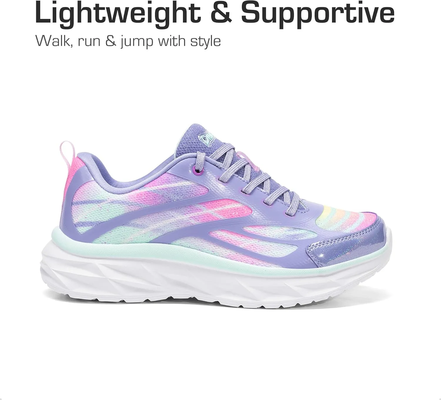 DREAM PAIRS Girls Shoes Sneakers Kids Tennis Shoes Lightweight Lace Up Running Casual Walking Shoes