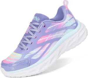 DREAM PAIRS Girls Shoes Sneakers Kids Tennis Shoes Lightweight Lace Up Running Casual Walking Shoes